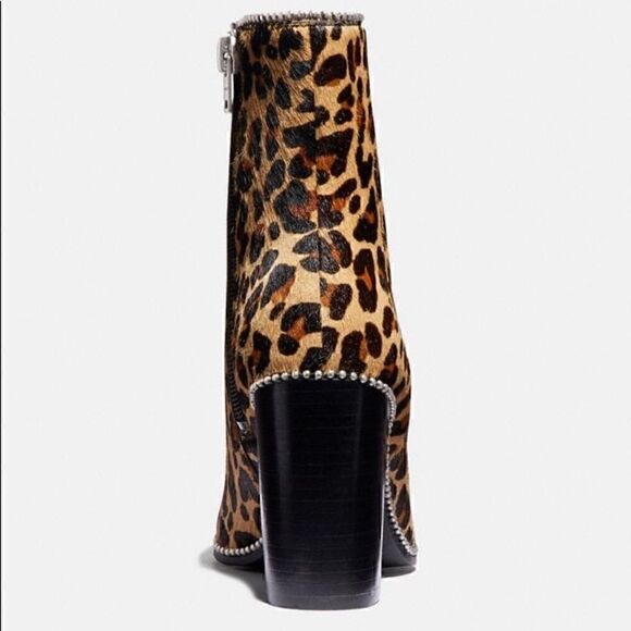 9 COACH calf hair leather Drea Bootie NIB - Picture 5 of 11